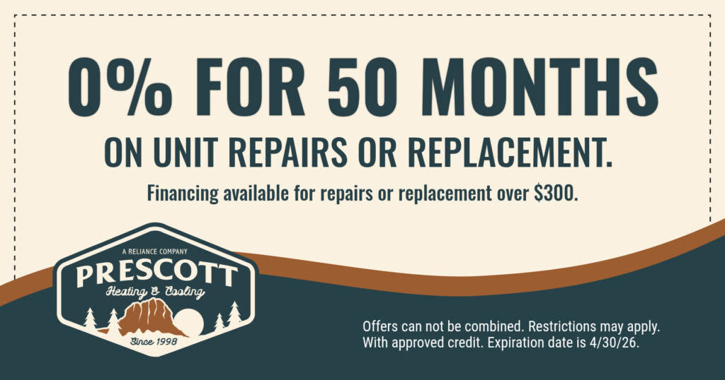 0% for 50 months on unit repairs or replacement.